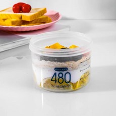 store ware 隔夜燕麥杯便攜早餐杯, 小號 - 480ml, 1個