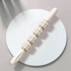 可拆卸吸盤支架泡沫軸 狼牙棒按摩放鬆 健身瑜伽, 四球按摩棒純淨白, 1個