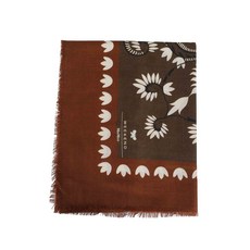 위켄드막스마라 에듀카타 플로럴 프린트 프린지 스카프