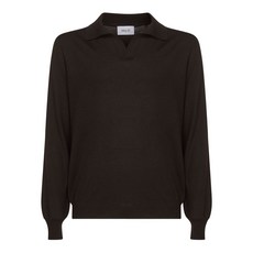 D4.0 V넥 골지 커프스 폴로 셔츠