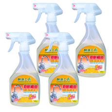 酵速工坊 新鮮橘油浴廁亮潔精, 4個, 450ml