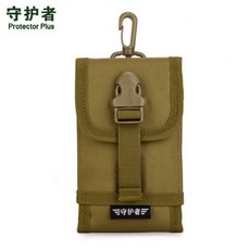 守護者 戰術手機包 軍規MOLLE 6.2吋 耐磨, 1個, 狼棕色