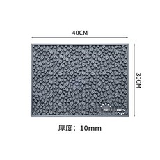 咖啡吧檯墊 矽膠防滑瀝水墊 40x30cm 巖石棕, 1個, 石墨灰, 40*30cm
