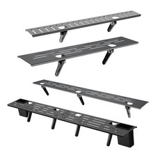 冷軋鋼免打孔電視置物架 金屬螢幕置物架 機上盒收納架 電視壁掛架, 1個, 電視置物架,冷軋鋼60x7cm #1