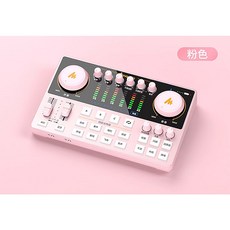 閃克 maonoE2(AME2型號) 直播聲卡 雙直播 48V聲卡 電容麥克風, 櫻花粉(送XLR麥克風線),不加麥克風