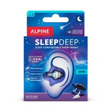 Alpine SleepDeep Mini (S) 舒眠耳塞 深沉睡眠耳塞 打呼救星 超軟專利材質, 1套, 2個裝