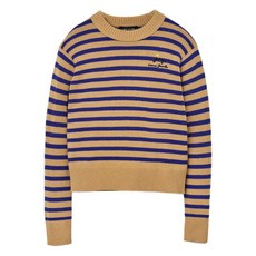 마크제이콥스 스트라이프 플라워 장식 스웨터