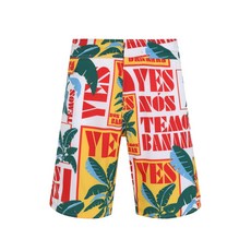 아미르슬라마 나뭇잎 프린트 데크 쇼츠