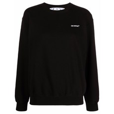 오프화이트 디아그 스트라이프 프린트 스웨트셔츠