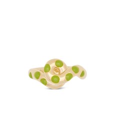 베아본지아스카 청키 웨이브 9K 옐로 골드 링