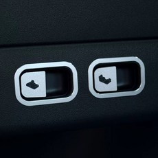 Button lab特斯拉MODEL 3/Y後座傾倒按鍵鋁合金裝飾片,保護按鍵,提升車內質感, 1個, 傾倒按鍵(2片)