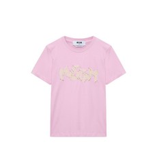 MSGM 비즈 레이스 자수 티셔츠