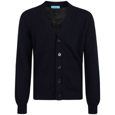 드루모어 V넥 램스울 가디건