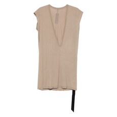 릭 오웬스 다크쉐도우 딜런 플런지 넥 민소매 티셔츠