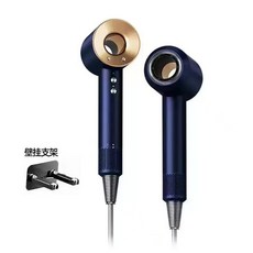 負離子護髮吹風機 膠原蛋白 19秒速乾, 陶藍(套裝), D12