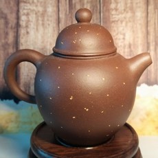 紫砂一廠 滿天星 沙珠壺 (經典紫砂茶壺 提升茶葉風味), 1個, 約120cc