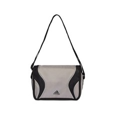 아디다스 logo-print mesh-panel messenger bag