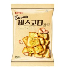 LOTTE 樂天蒜香麵包餅乾 麵包餅 韓國人氣零食 酥脆蒜香, 70公克, 1個