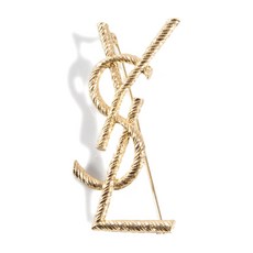 생 로랑 중고 2000's 카상드르 브레이디드 브로치