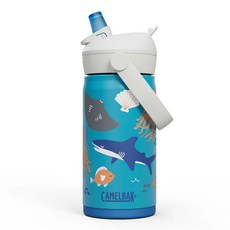 美國 CamelBak eddy 兒童吸管保冰溫水瓶 350ml 不鏽鋼, 1個, 海洋世界, 4018