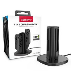 GameWill Switch JoyCon 4合1充電座 過充保護, 1個
