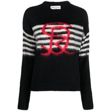 소니아리키엘 인타르시아 니트 로고 스웨터