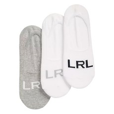 로렌랄프로렌 로고 프린트 노쇼 양말 3팩 세트