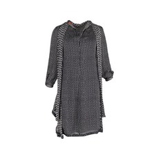 미쏘니 중고 스티치 프린트 미니 드레스