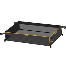 戶外折疊蛋卷桌 升降款 95x55cm 米色 附收納袋, 網兜