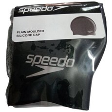 Speedo 成人矽膠泳帽 舒適貼合 耐用 紫色, 黑色, 1個