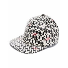 로저비비에 하이 샤인 그래픽 프린트 캡 모자