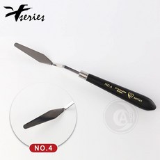 f series 台製專業不銹鋼 油畫調色刀 刮刀 挑刀 畫刀 繪畫工具, 1個, NO.4
