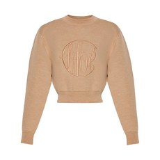 끌로에 로고 자수 울 스웨터