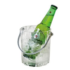 水果酒冰桶 條紋透明冰桶 耐撞擊塑料 野餐露營調酒必備, 1個, 詳見包裝