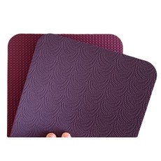 平板支撐墊 緩衝墊 護肘墊 瑜伽墊 瑜珈墊 跪墊 滑鼠墊 護膝蓋墊 健身關節墊 健腹輪護膝墊 TPE 便攜 台灣製, 1個, 紫羅蘭-深紫(單片), 紫羅蘭/深紫(單入)