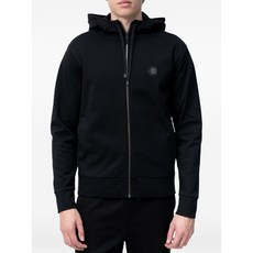 보스 로고 디테일 후드 집업