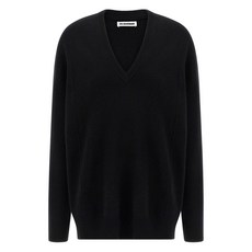 질 샌더 V넥 스웨터