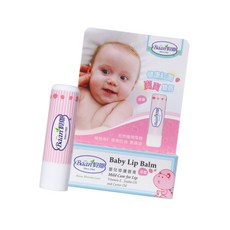 貝恩嬰兒修護唇膏 4.5g (原味/草莓) - 嬰兒唇部護理, 1個, 草莓