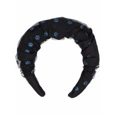 레드(V) 튤 트리밍 패디드 헤어밴드