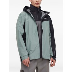 아디다스 컬러 블록 후드 재킷