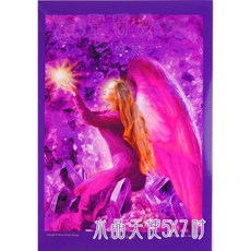 天使畫 天使系列畫【5*7吋美國進口正版作品】豐盛 大天使 麥可 拉斐爾 加百列 默基瑟德 亞列爾 烏列爾 聖哲曼, 1個, 編號5:水晶天使