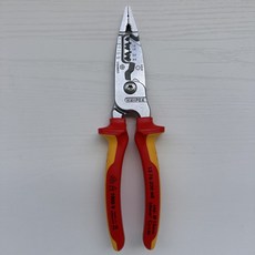 Knipex 13 76 200 ME 絕緣鍍鉻電工鉗 電纜剪 剝線鉗, 1個