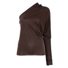 릭 오웬스 릴리스 원숄더 긴소매 탑