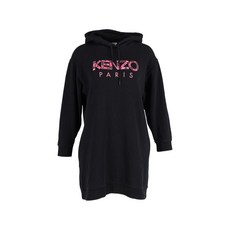 겐조 중고 로고 디테일 후드 드레스