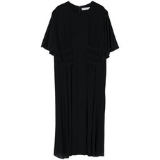 끌로에 주름 디테일 실크 드레스