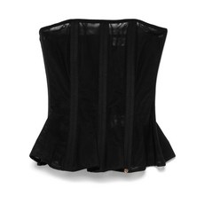 니사 세미 시스루 코르셋 탑