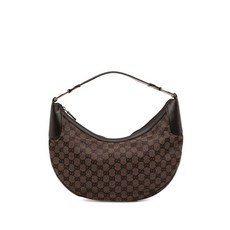 구찌 중고 2016-2026 GG 캔버스 하프 문 호보 백