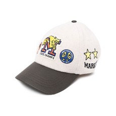 마켓 펠트 패치 디테일 캡 모자