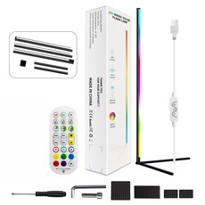 幻彩LED桌面氣氛燈 30公分2入 音樂律動 遙控APP控制 電競氛圍裝飾燈, 120cm_落地氣氛燈, 幻彩