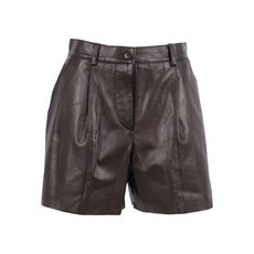 파로쉬 플리츠 레더 버뮤다 쇼츠